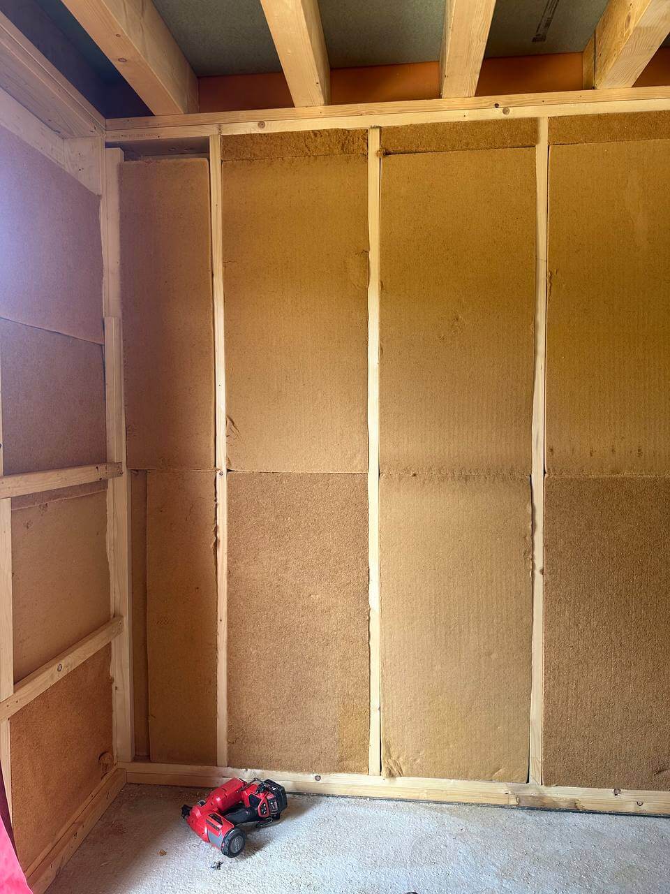 ocielenie wełną drewną