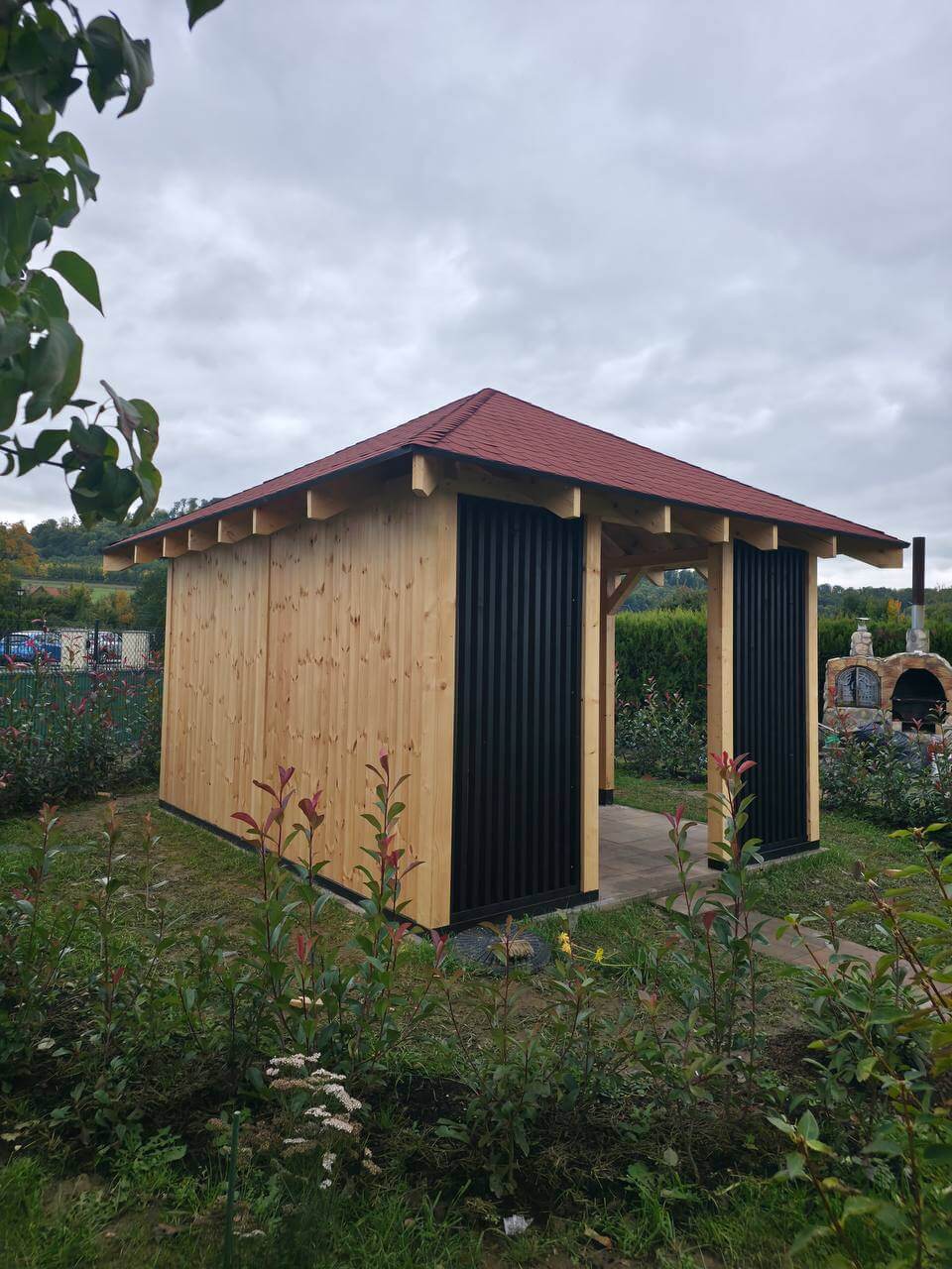 altanka ogrodowa drewniana